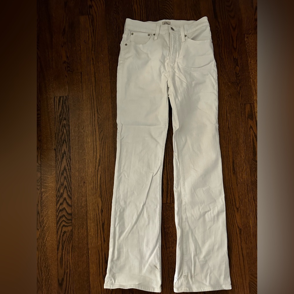 J Crew White Denim Jeans 27
